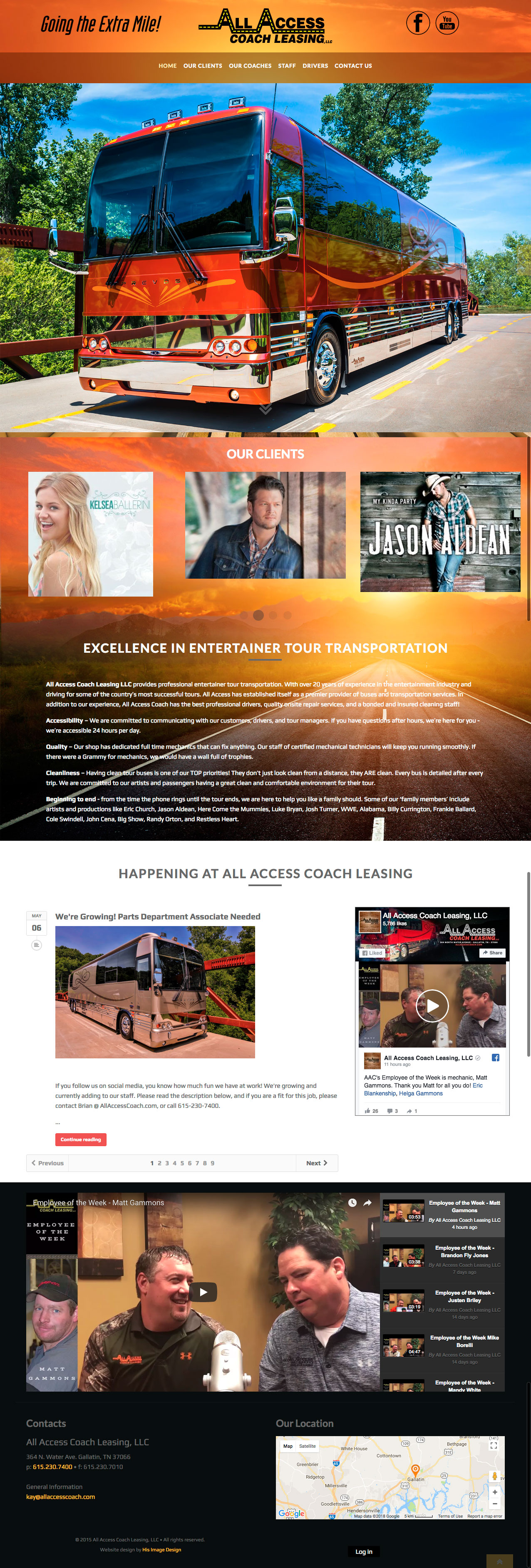 All Access Coach Website Design